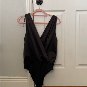 Zara satin bodysuit